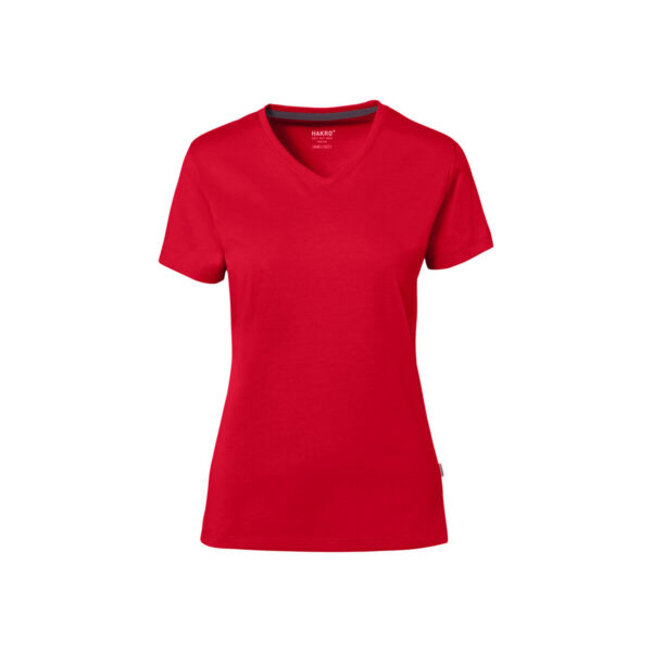 HAKRO HAKRO COTTON TEC® Damen V-Shirt rot