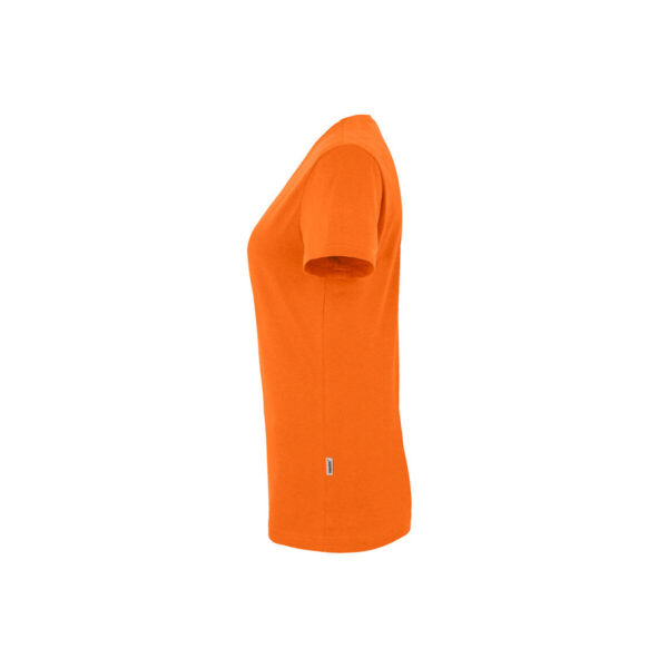 HAKRO-H-10027-orange-seitenansicht - Toolcon.works HAKRO 181 MIKRALINAR® V-Shirt Damen