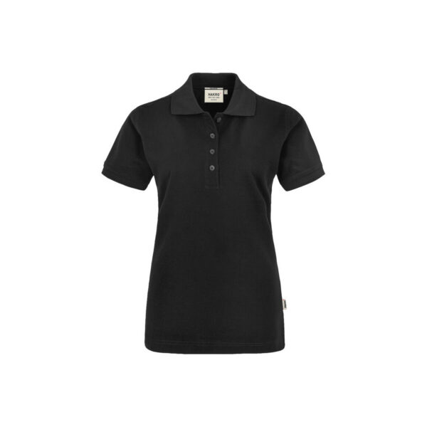 HAKRO HAKRO Damen Poloshirt Pima-Baumwolle schwarz