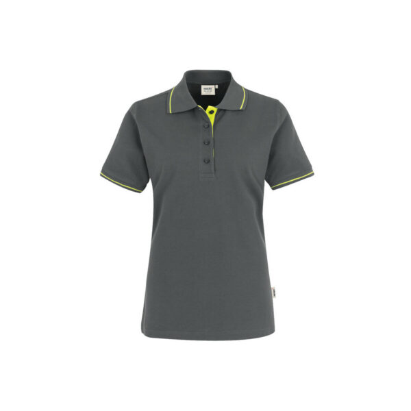 HAKRO HAKRO Damen Poloshirt Casual anthrazit/kiwi