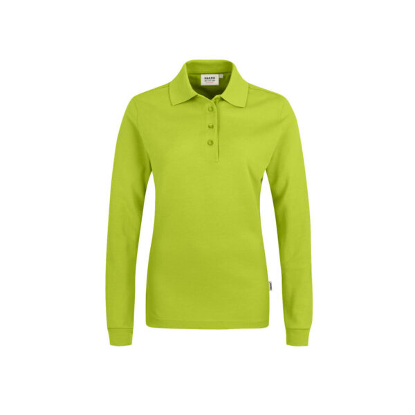 HAKRO HAKRO Damen Longsleeve-Poloshirt MIKRALINAR® kiwi