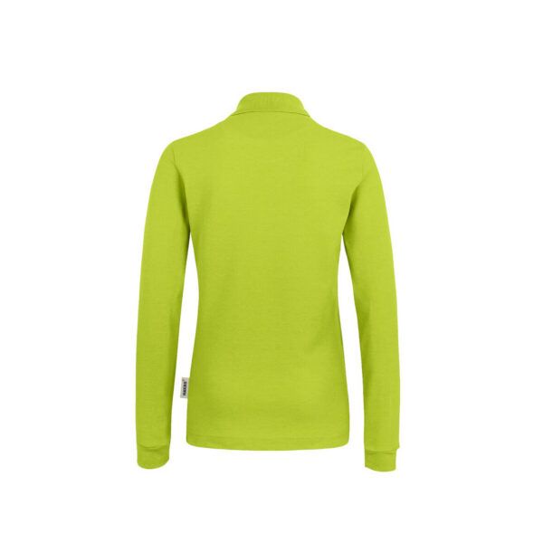 HAKRO-H-10033-kiwi-rueckansicht - Toolcon.works HAKRO 215 MIKRALINAR® Longsleeve-Polo Damen