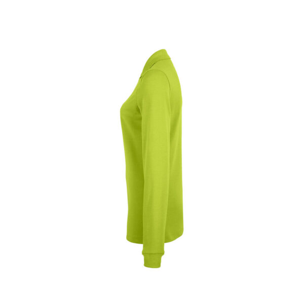 HAKRO-H-10033-kiwi-seitenansicht - Toolcon.works HAKRO 215 MIKRALINAR® Longsleeve-Polo Damen
