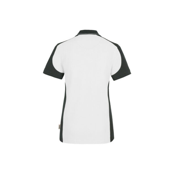 HAKRO-H-10040-weiss-anthrazit-rueckansicht - Toolcon.works HAKRO 239 MIKRALINAR® Polo Contrast Damen