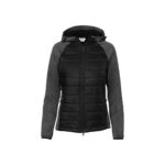HAKRO-H-10055-schwarz - Toolcon.works HAKRO 265 Kapuzen-Hybridjacke Contrast Damen