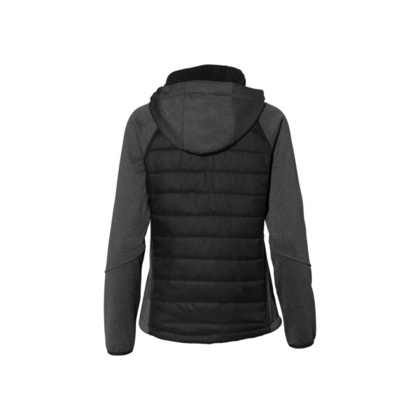 HAKRO-H-10055-schwarz-rueckansicht - Toolcon.works HAKRO 265 Kapuzen-Hybridjacke Contrast Damen