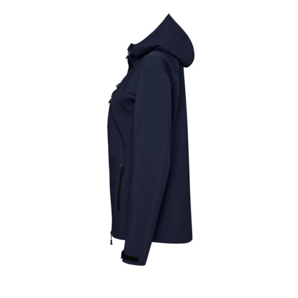 HAKRO-H-10063-tinte-seitenansicht - Toolcon.works HAKRO 284 Kapuzen-High-Activejacke Damen