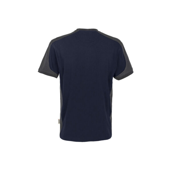 HAKRO-H-10066-tinte-anthrazit-rueckansicht - Toolcon.works HAKRO 290 MIKRALINAR® T-Shirt Contrast
