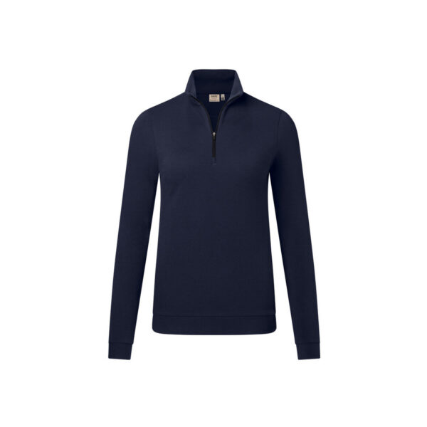 HAKRO HAKRO Damen Zip-Longsleeve Piqué MIKRALINAR® ECO tinte