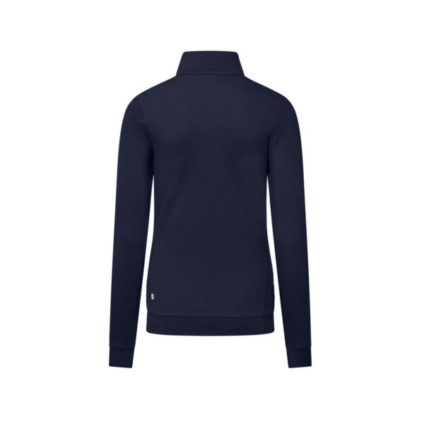 HAKRO-H-10073-tinte-rueckansicht - Toolcon.works HAKRO 335 MIKRALINAR® NXT Zip-Longsleeve-Polo Damen