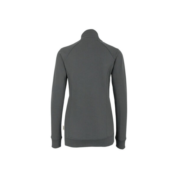 HAKRO-H-10076-anthrazit-rueckansicht - Toolcon.works HAKRO 406 Premium Sweatjacke Damen