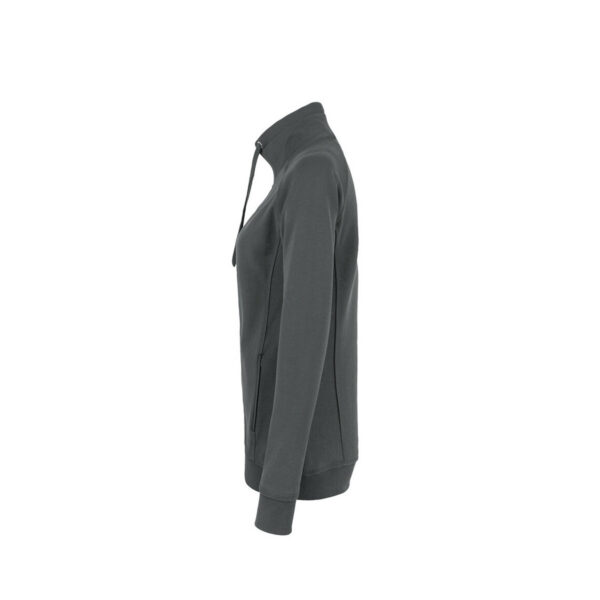 HAKRO-H-10076-anthrazit-seitenansicht - Toolcon.works HAKRO 406 Premium Sweatjacke Damen