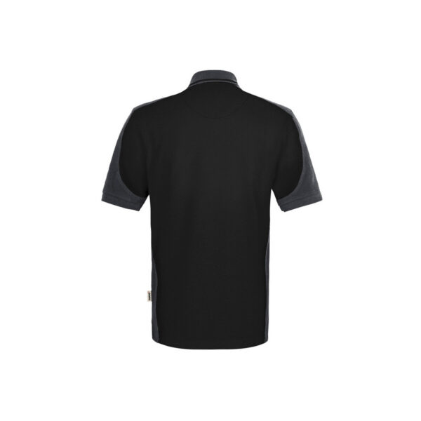 HAKRO-H-10090-schwarz-karbongrau-rueckansicht - Toolcon.works HAKRO 539 MIKRALINAR® NXT Polo Contrast