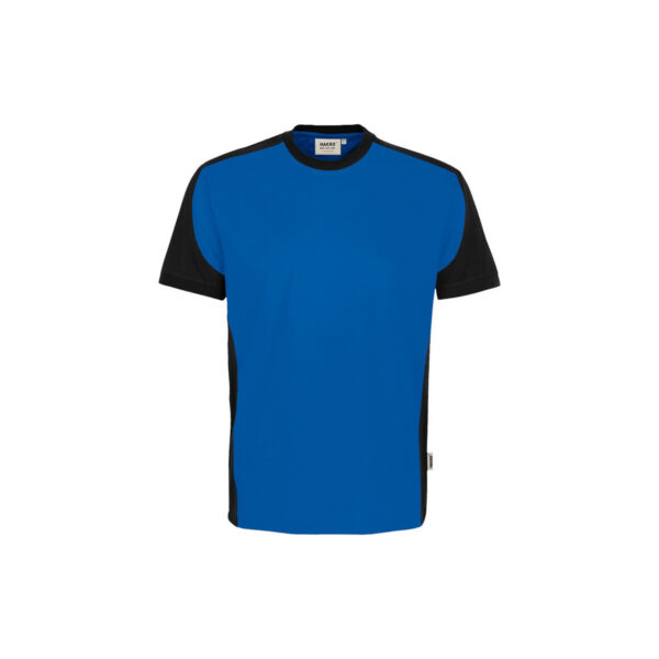 HAKRO HAKRO T-Shirt Contrast MIKRALINAR® ECO royalblau/schwarz