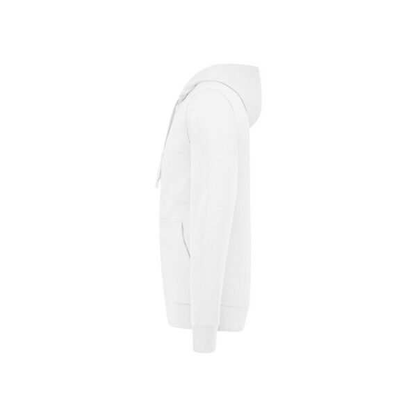 HAKRO-H-10106-weiss-seitenansicht - Toolcon.works HAKRO 605 Premium Kapuzen-Sweatjacke