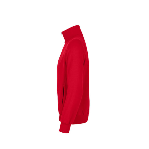 HAKRO-H-10107-rot-seitenansicht - Toolcon.works HAKRO 606 Premium Sweatjacke