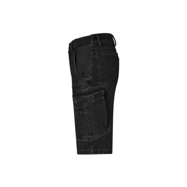HAKRO-H-10122-schwarz-seitenansicht - Toolcon.works HAKRO 736 X-Stretch Cargo-Performance-Jeansshorts