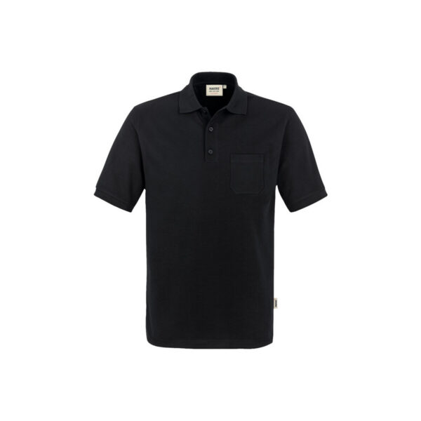 HAKRO HAKRO Pocket-Poloshirt MIKRALINAR® schwarz