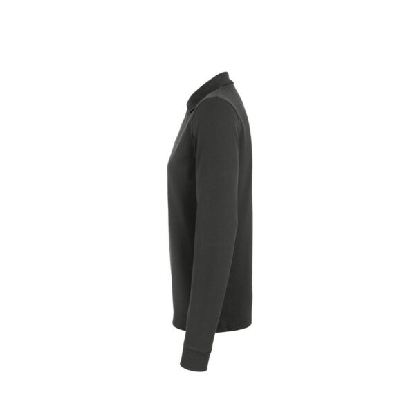 HAKRO-H-10141-karbongrau-seitenansicht - Toolcon.works HAKRO 815 MIKRALINAR® Longsleeve-Polo