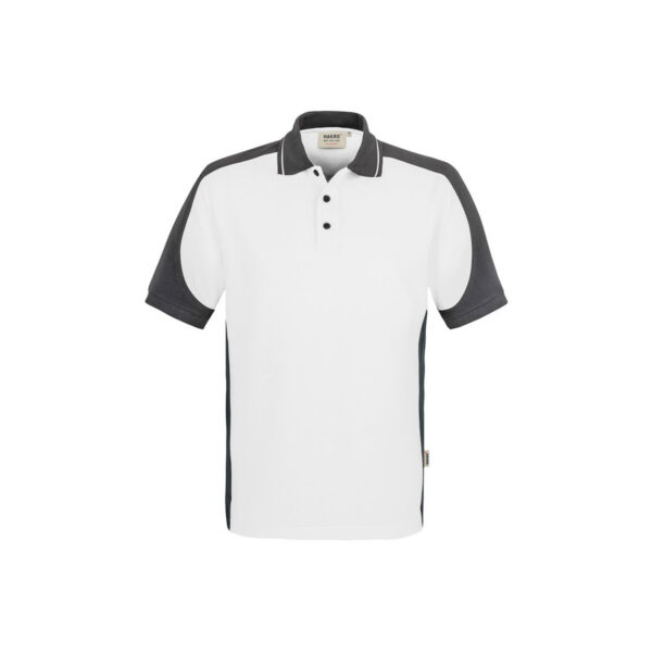 HAKRO HAKRO Poloshirt Contrast MIKRALINAR® weiß/anthrazit