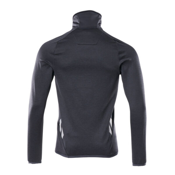 MASCOT-18003-316-schwarzblau-rueckansicht - Toolcon.works MASCOT Fleecejacke mit kurzem Reißverschluss ACCELERATE 18003-316