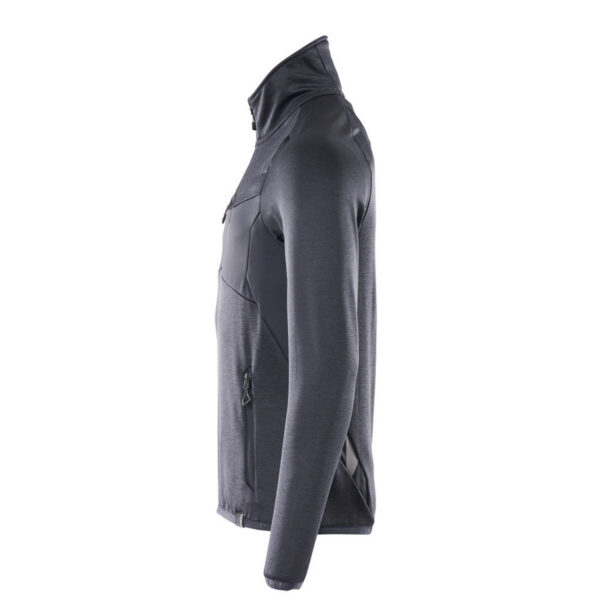 MASCOT-18003-316-schwarzblau-seitenansicht-links - Toolcon.works MASCOT Fleecejacke mit kurzem Reißverschluss ACCELERATE 18003-316