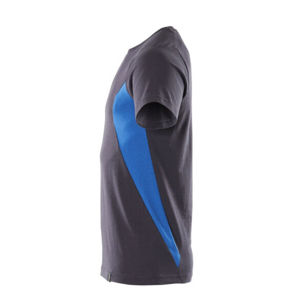 MASCOT-18082-250-schwarzblau-azurblau-seitenansicht-links - Toolcon.works MASCOT T-Shirt ACCELERATE 18082-250