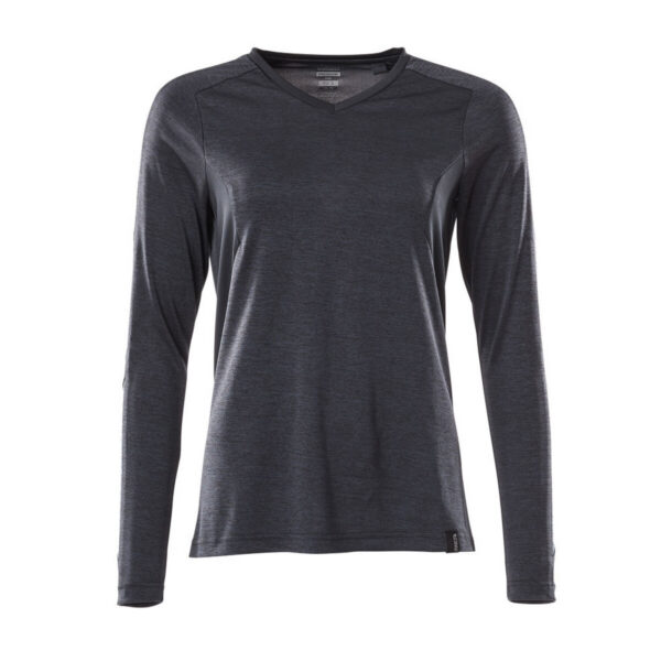 MASCOT Langarmshirt ACCELERATE Schwarzblau meliert