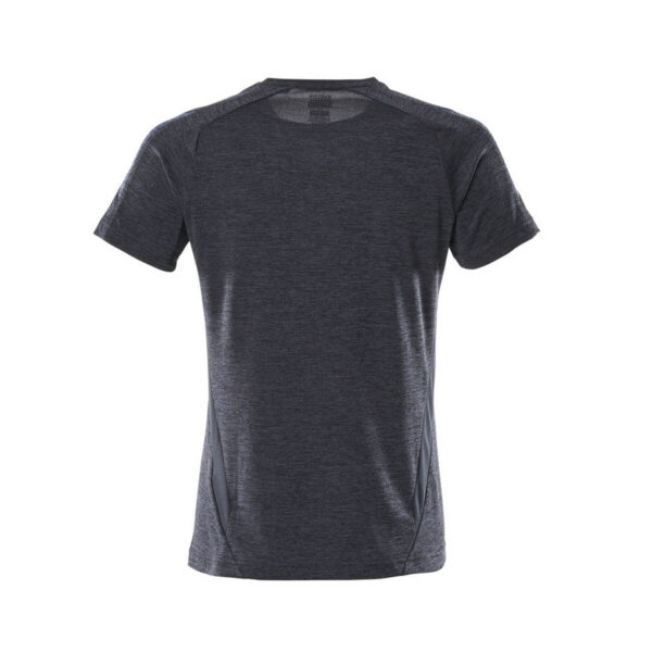 MASCOT-18092-801-schwarzblau-meliert-rueckansicht - Toolcon.works MASCOT T-Shirt ACCELERATE 18092-801