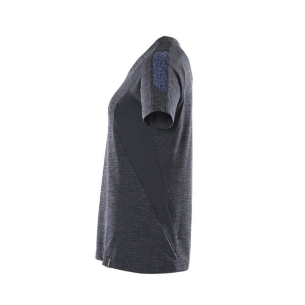 MASCOT-18092-801-schwarzblau-meliert-seitenansicht-links - Toolcon.works MASCOT T-Shirt ACCELERATE 18092-801