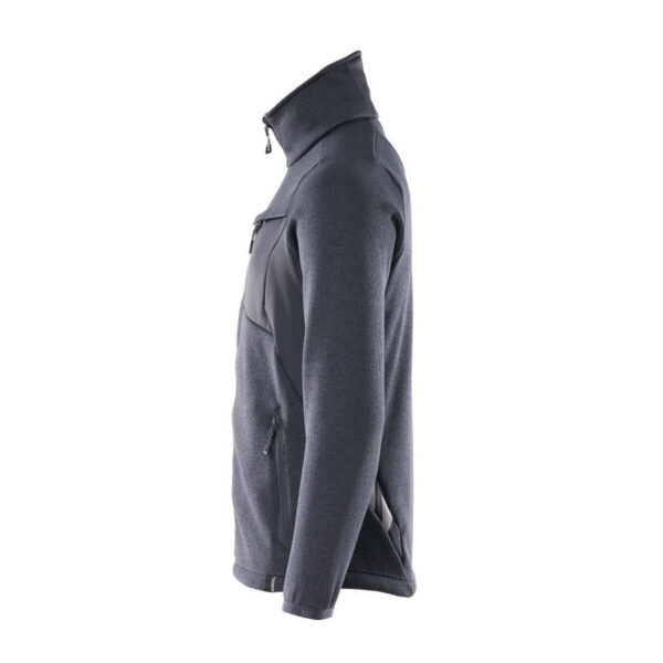 MASCOT-18105-951-schwarzblau-seitenansicht-links - Toolcon.works MASCOT Strickpullover mit Reißverschluss ACCELERATE 18105-951