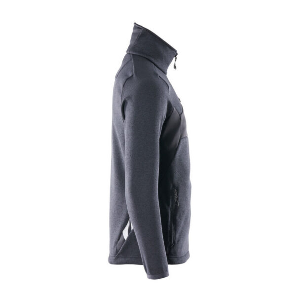 MASCOT-18105-951-schwarzblau-seitenansicht-rechts - Toolcon.works MASCOT Strickpullover mit Reißverschluss ACCELERATE 18105-951
