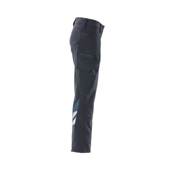 MASCOT-18188-511-schwarzblau-seitenansicht-rechts - Toolcon.works MASCOT Hose mit Schenkeltaschen ACCELERATE 18188-511