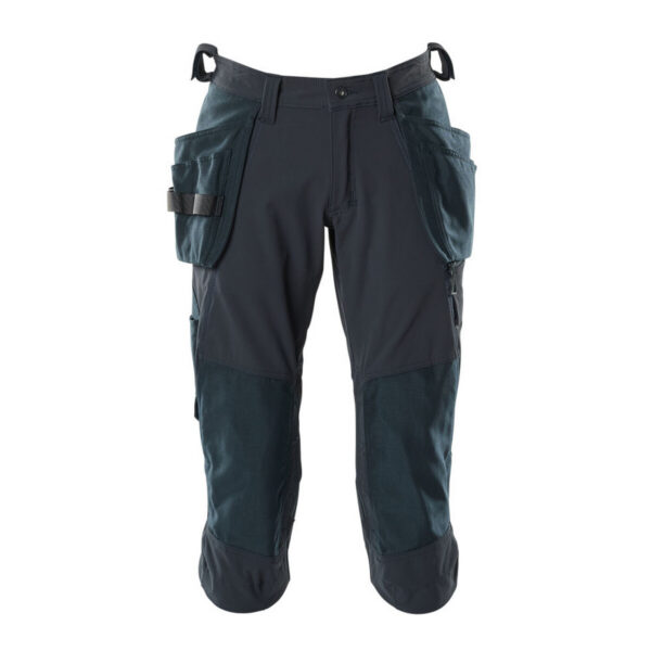 MASCOT Dreiviertel-Hose mit Hängetaschen ACCELERATE Schwarzblau