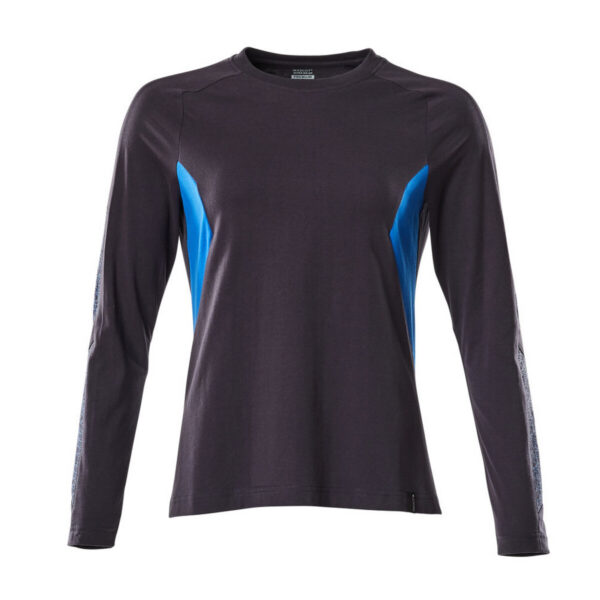 MASCOT Langarmshirt ACCELERATE Schwarzblau/Azurblau