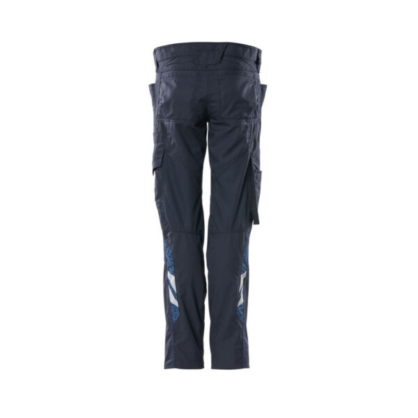 MASCOT-18488-230-schwarzblau-rueckansicht - Toolcon.works MASCOT Hose mit Schenkeltasche ACCELERATE 18488-230