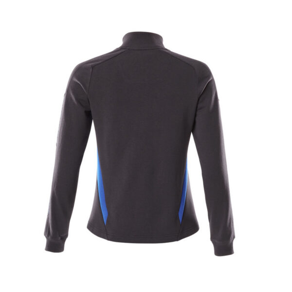 MASCOT-18494-962-schwarzblau-azurblau-rueckansicht - Toolcon.works MASCOT Sweatshirt mit Reißverschluss ACCELERATE 18494-962