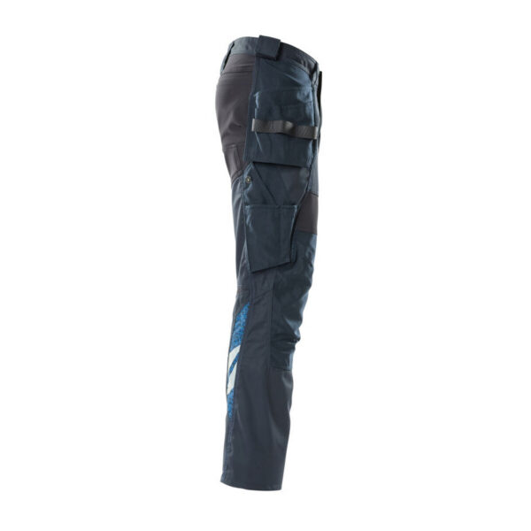 MASCOT-18531-442-schwarzblau-seitenansicht-rechts - Toolcon.works MASCOT Hose mit Hängetaschen ACCELERATE 18531-442