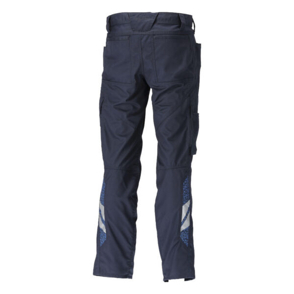 MASCOT-18779-230-schwarzblau-rueckansicht - Toolcon.works MASCOT Hose mit Schenkeltasche ACCELERATE 18779-230