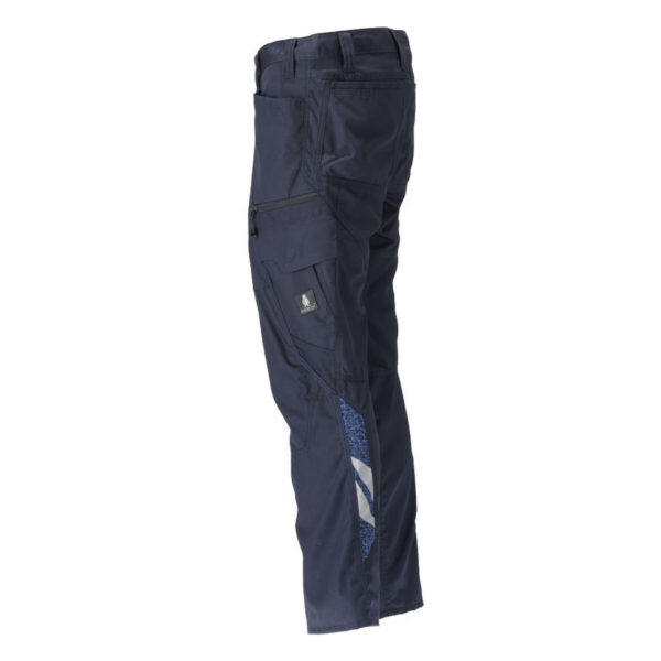 MASCOT-18779-230-schwarzblau-seitenansicht-links - Toolcon.works MASCOT Hose mit Schenkeltasche ACCELERATE 18779-230