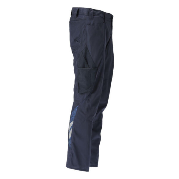 MASCOT-18779-230-schwarzblau-seitenansicht-rechts - Toolcon.works MASCOT Hose mit Schenkeltasche ACCELERATE 18779-230