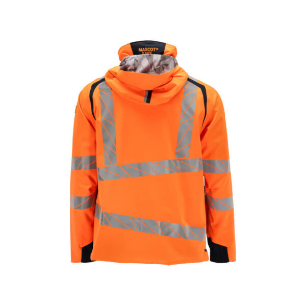 MASCOT-19001-449-hi-vis-orange-schwarzblau-back - Toolcon.works MASCOT Hardshelljacke ACCELERATE SAFE 19001-449