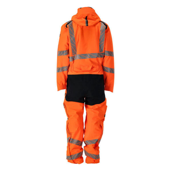 MASCOT-19019-449-hi-vis-orange-schwarzblau-back - Toolcon.works MASCOT Winteroverall ACCELERATE SAFE 19019-449