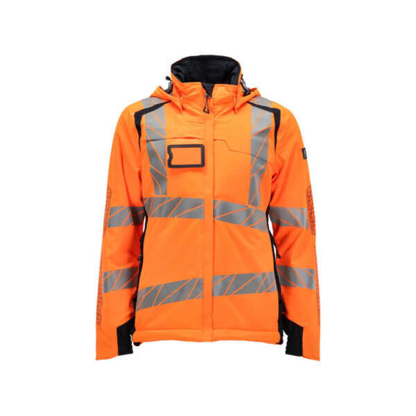 MASCOT Winterjacke ACCELERATE SAFE in Hi-vis Orange/Schwarzblau, Vorderansicht