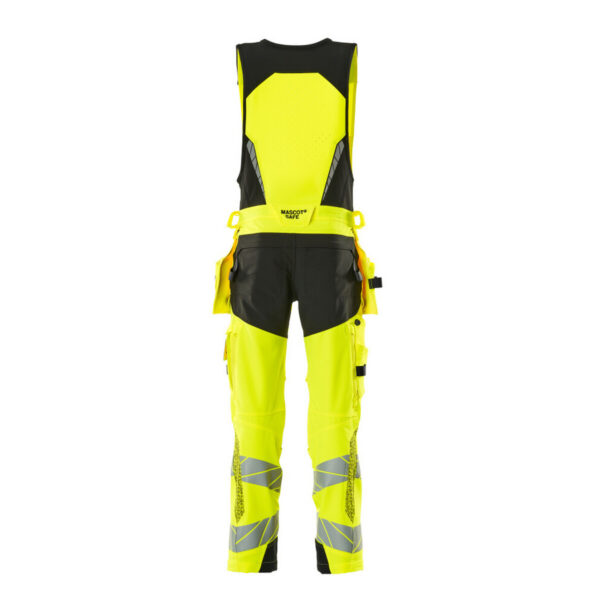 MASCOT-19069-711-hi-vis-gelb-schwarz-back - Toolcon.works MASCOT Kombihose ACCELERATE SAFE 19069-711