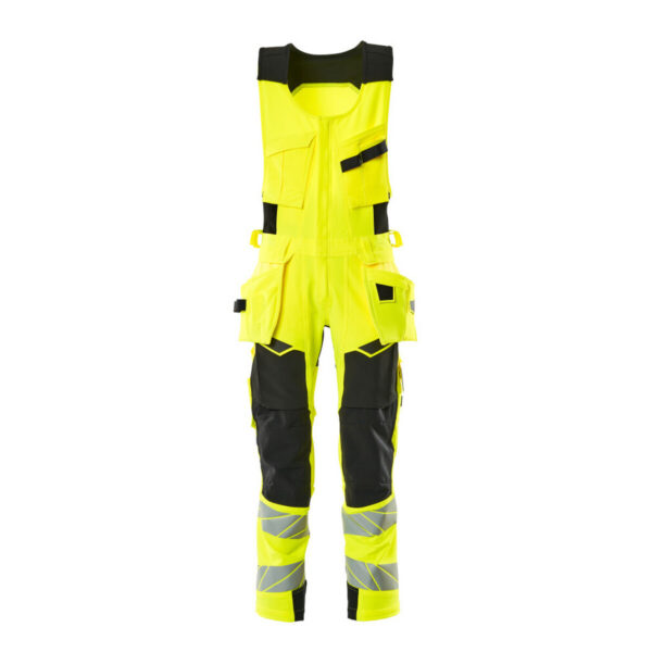MASCOT Kombihose ACCELERATE SAFE in Hi-vis Gelb/Schwarz, Vorderansicht