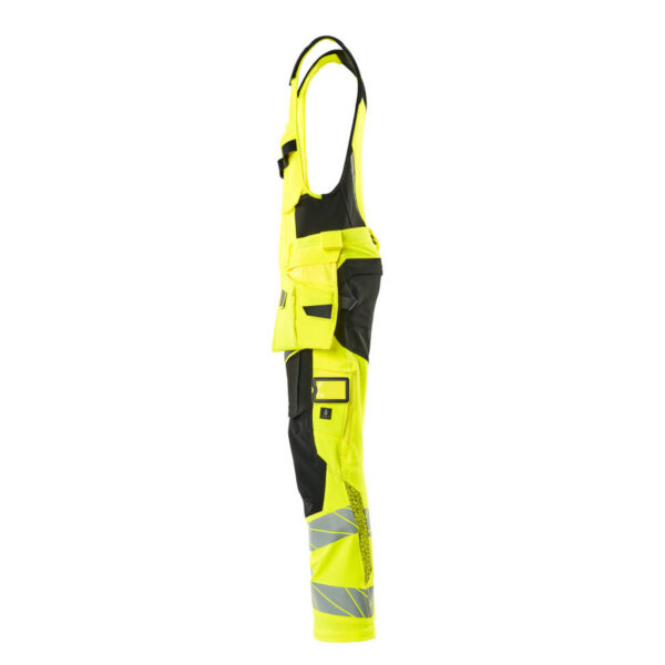 MASCOT-19069-711-hi-vis-gelb-schwarz-side - Toolcon.works MASCOT Kombihose ACCELERATE SAFE 19069-711