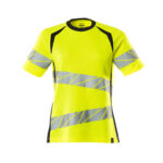 MASCOT-19092-771-hi-vis-gelb-schwarzblau-front - Toolcon.works MASCOT T-Shirt ACCELERATE SAFE 19092-771