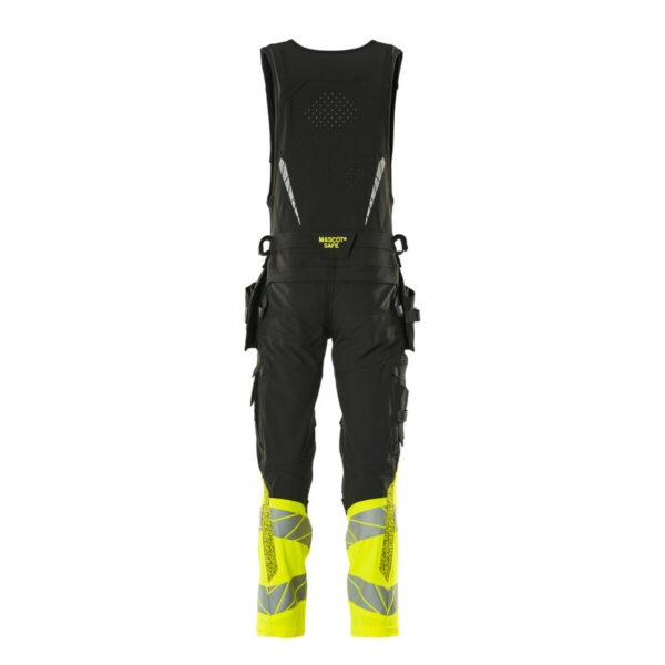MASCOT-19169-711-schwarz-hi-vis-gelb-back - Toolcon.works MASCOT Kombihose ACCELERATE SAFE 19169-711
