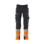 MASCOT-19179-511-schwarzblau-hi-vis-orange-front - Toolcon.works MASCOT Hose mit Knietaschen ACCELERATE SAFE 19179-511
